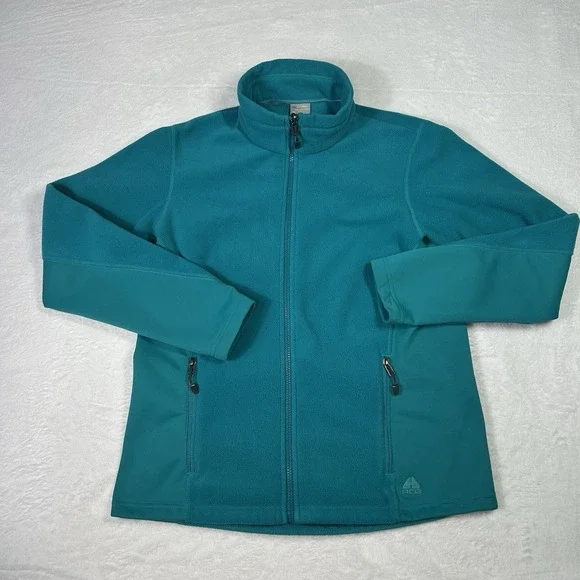 Nike ACG Fleece Womens Medium Teal Fit Therma Full Zip Cozy Vintage - Picture 1 of 10